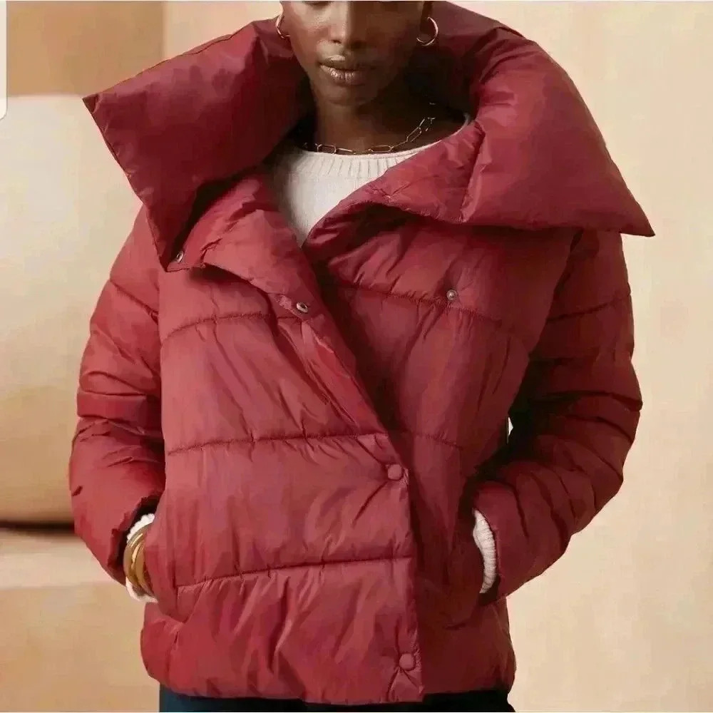 Banana Republic Funnel-Neck Puffer Coat